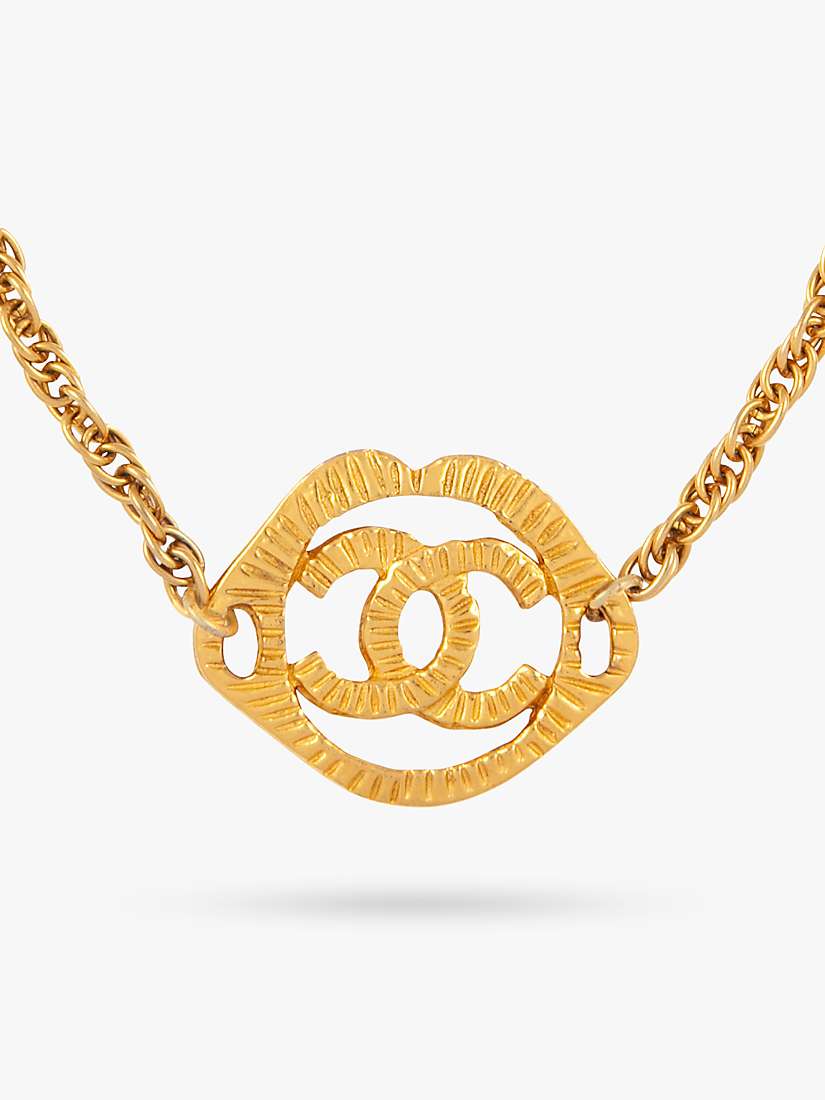 Buy Susan Caplan Vintage Chanel Logo Byzantine Medallion Twisted Chain Necklace Online at johnlewis.com