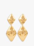 Susan Caplan Vintage Chanel Quilted Drop Clip-On Earrings, Dated 1994