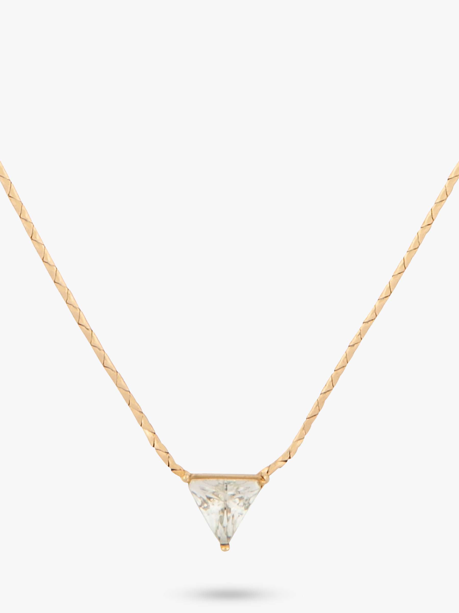Buy Susan Caplan Vintage Dior Triangle Swarovski Crystal Pendant Necklace Online at johnlewis.com