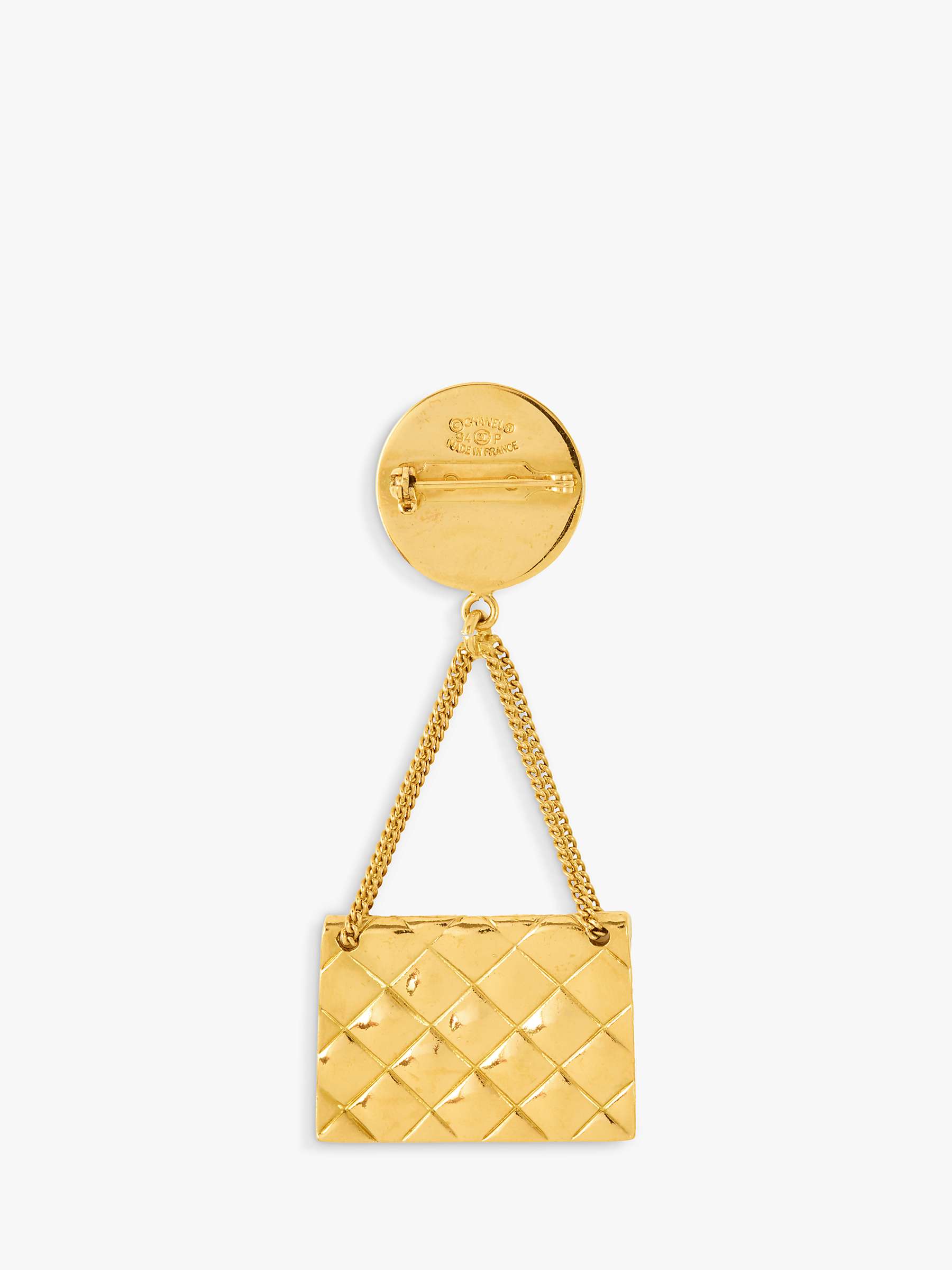 Buy Susan Caplan Vintage Chanel Handbag Medallion Brooch, Dated 1994 Online at johnlewis.com