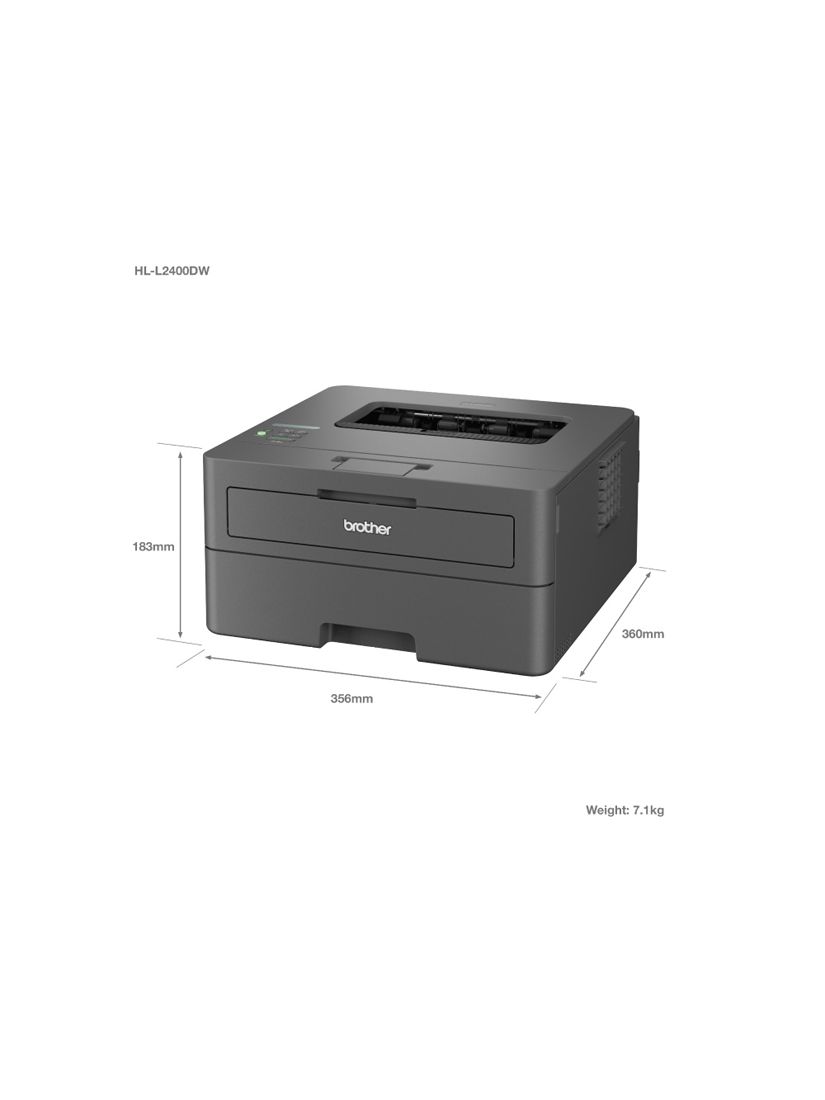 User manual Brother HL-L2400DW (English - 2 pages)