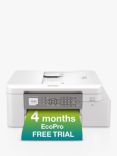 Brother MFC-J4340DWE Wireless All-in-One A4 Colour Inkjet Printer & Fax Machine with 4 Months EcoPro Subscription, Grey