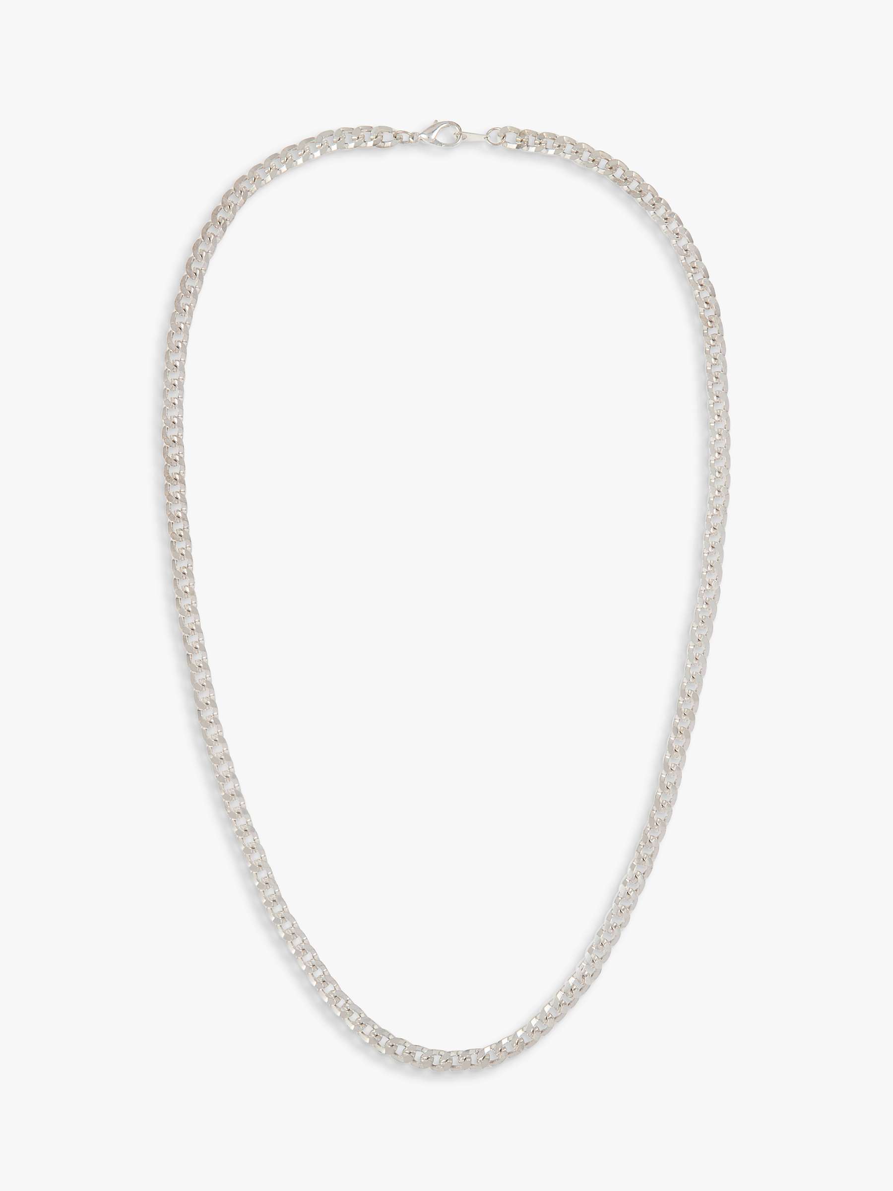 Buy Susan Caplan Vintage Rediscovered Collection Silver Plated Curb Chain Necklace, Silver Online at johnlewis.com