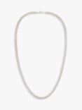 Susan Caplan Vintage Rediscovered Collection Silver Plated Curb Chain Necklace, Silver