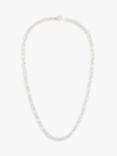 Susan Caplan Vintage Rediscovered Collection Rectangular Link Chain Necklace, Silver