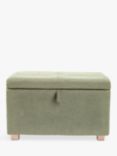 Gaia Baby Serena Boucle Ottoman Footstool, Sage/Oak