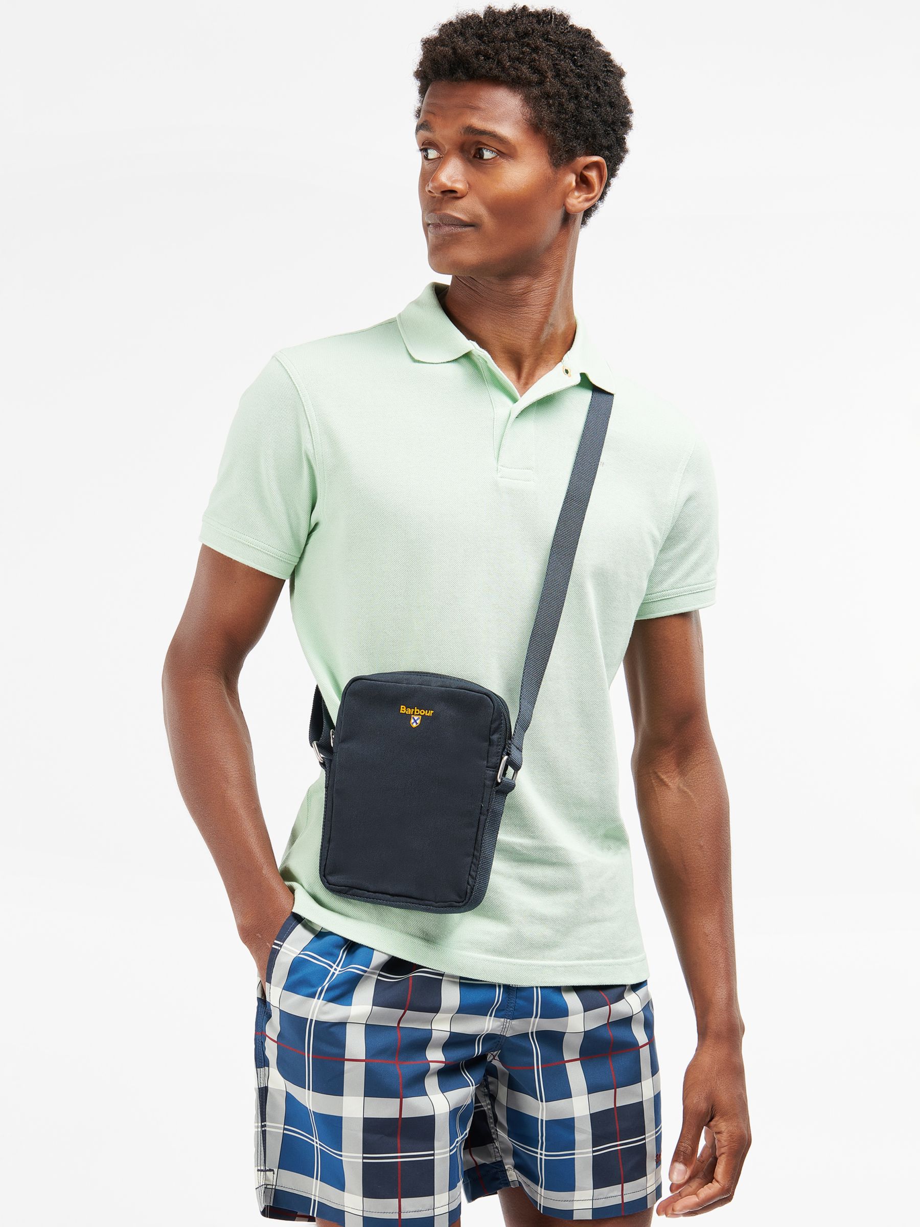 Buy Barbour Cascade Crossbody Bag, Navy Online at johnlewis.com