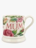 Emma Bridgewater Roses 'Mum' Half Pint Mug, 300ml, Pink