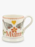 Emma Bridgewater Lovebirds 'Mum' Half Pint Mug, 300ml, Coral