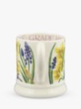 Emma Bridgewater Flowers Daffodils & Grape Hyacinth Half Pint Mug, 300ml, Yellow/Purple