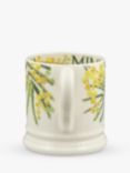 Emma Bridgewater Flowers Mimosa Half Pint Mug, 300ml, Yellow/Green