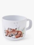 Wrendale Designs Fox Cubs Kids' Melamine Mug, 200ml, Brown/Multi