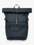 Sandqvist Ruben 2.0 Recycled Roll Top Backpack, Navy