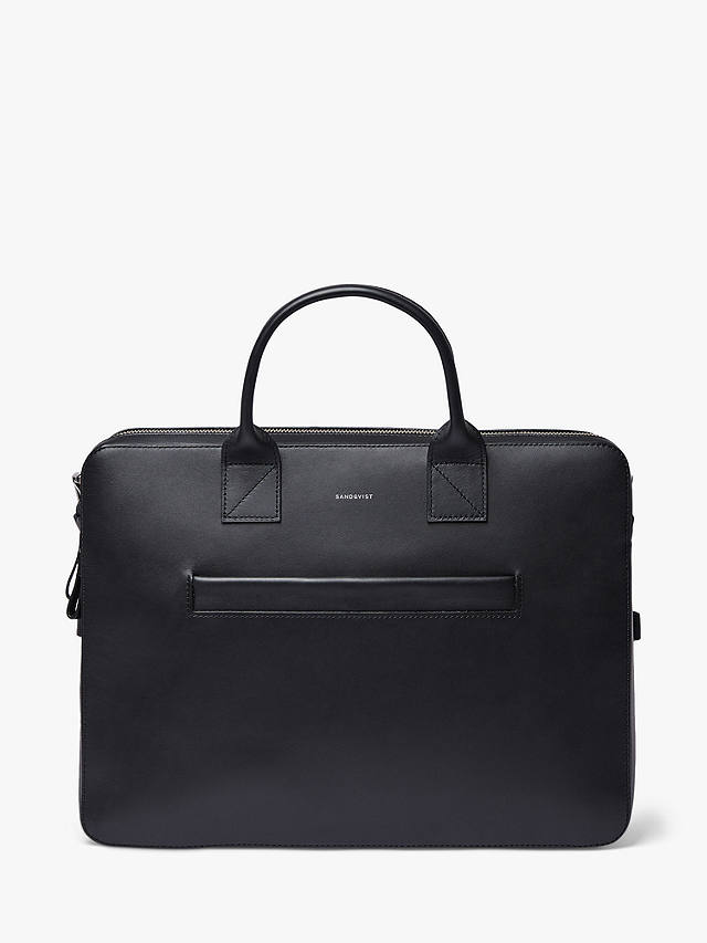Sandqvist Seth Leather Briefcase, Black