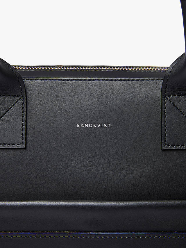 Sandqvist Seth Leather Briefcase, Black