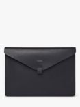 Sandqvist Gustav Leather Laptop Case, Black