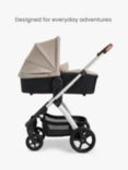 Silver Cross Tide Pushchair & Carrycot, Stone