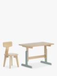 Boori Tidy Learning Kids' Table & Chair Set, Blueberry/Almond