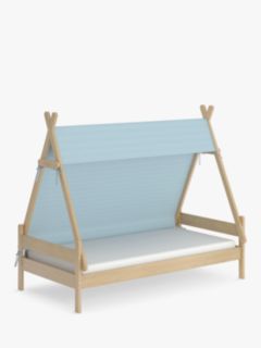 Boori Teepee Single Bedstead with Canopy, Almond/Blueberry