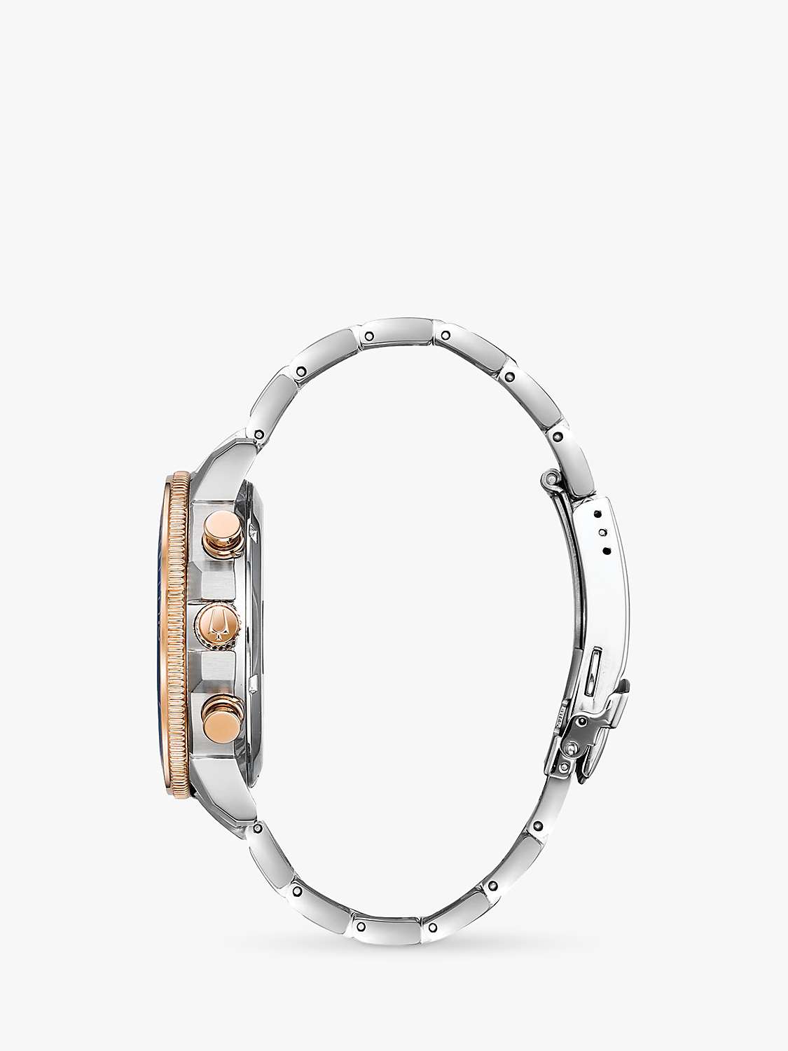 Buy Bulova 98B301 Men's Marine Star Chronograph Bracelet Strap Watch, Silver/Blue Online at johnlewis.com