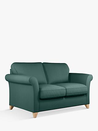 Charlotte Range, John Lewis Charlotte Medium 2 Seater Sofa, Light Leg, Relaxed Linen Green Nettle