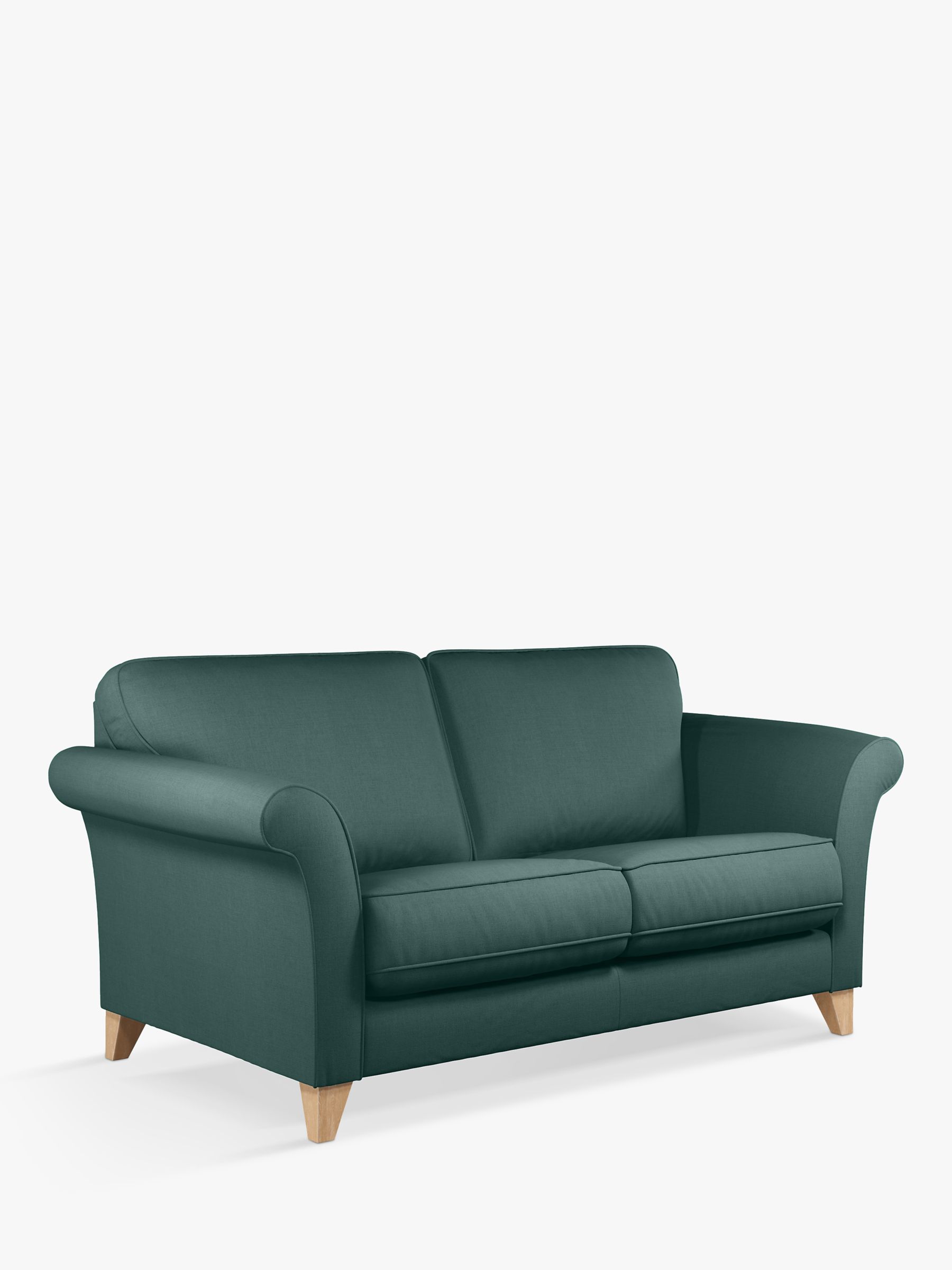 Charlotte Range, John Lewis Charlotte Large 3 Seater Sofa, Light Leg, Relaxed Linen Green Nettle