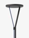Fabbian Rio Floor Lamp, Anthracite/Blue