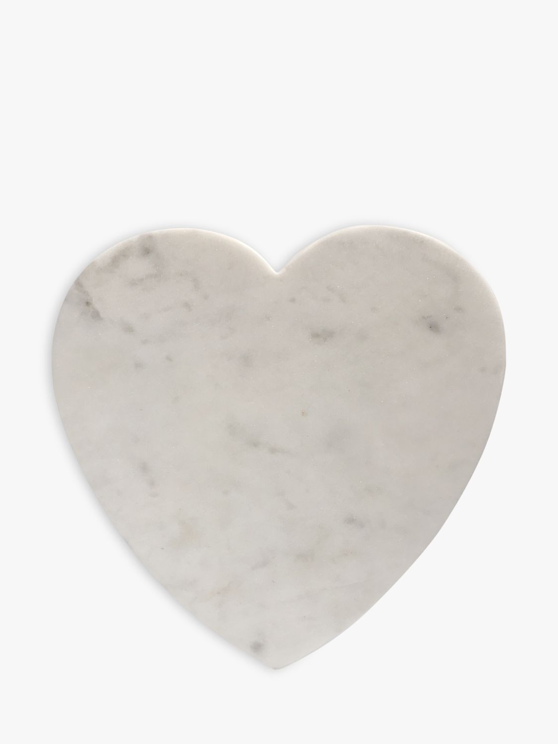 Culinary Concepts Heart Marble Cheese Board, 28cm, White