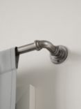 Umbra Industrial Pipe Extendable Curtain Pole Kit, Pewter, Dia.25mm