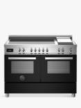 Bertazzoni Professional Series Electric Range Cooker with Induction Hob, Gloss Black