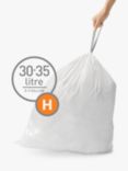 simplehuman Bin Liners, Size H, Pack of 20