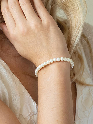 Ivory & Co. Faux Pearl Bracelet, White