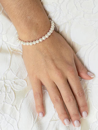 Ivory & Co. Faux Pearl Bracelet, White
