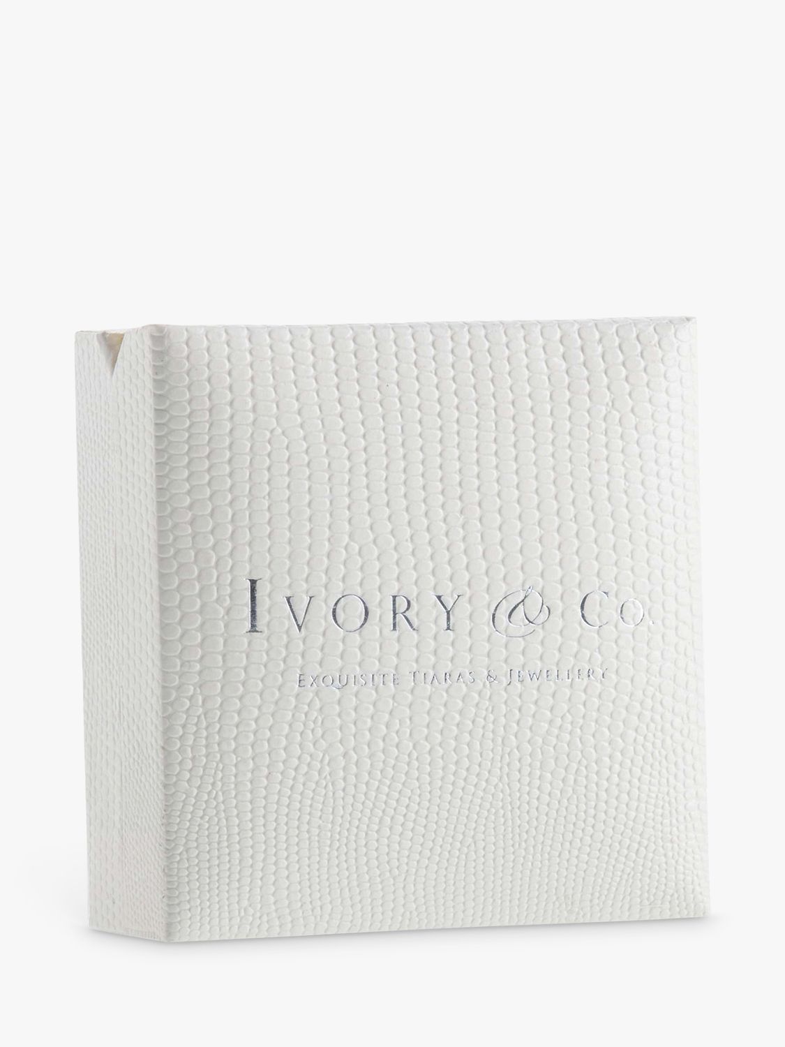 Ivory & Co. Crystal Curve Drop Earrings, Silver