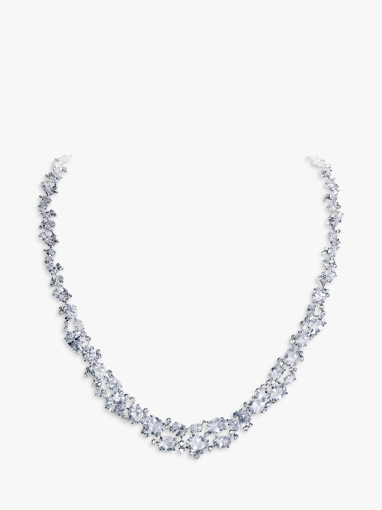 Buy Ivory & Co. Crystal Collar Necklace, Silver Online at johnlewis.com