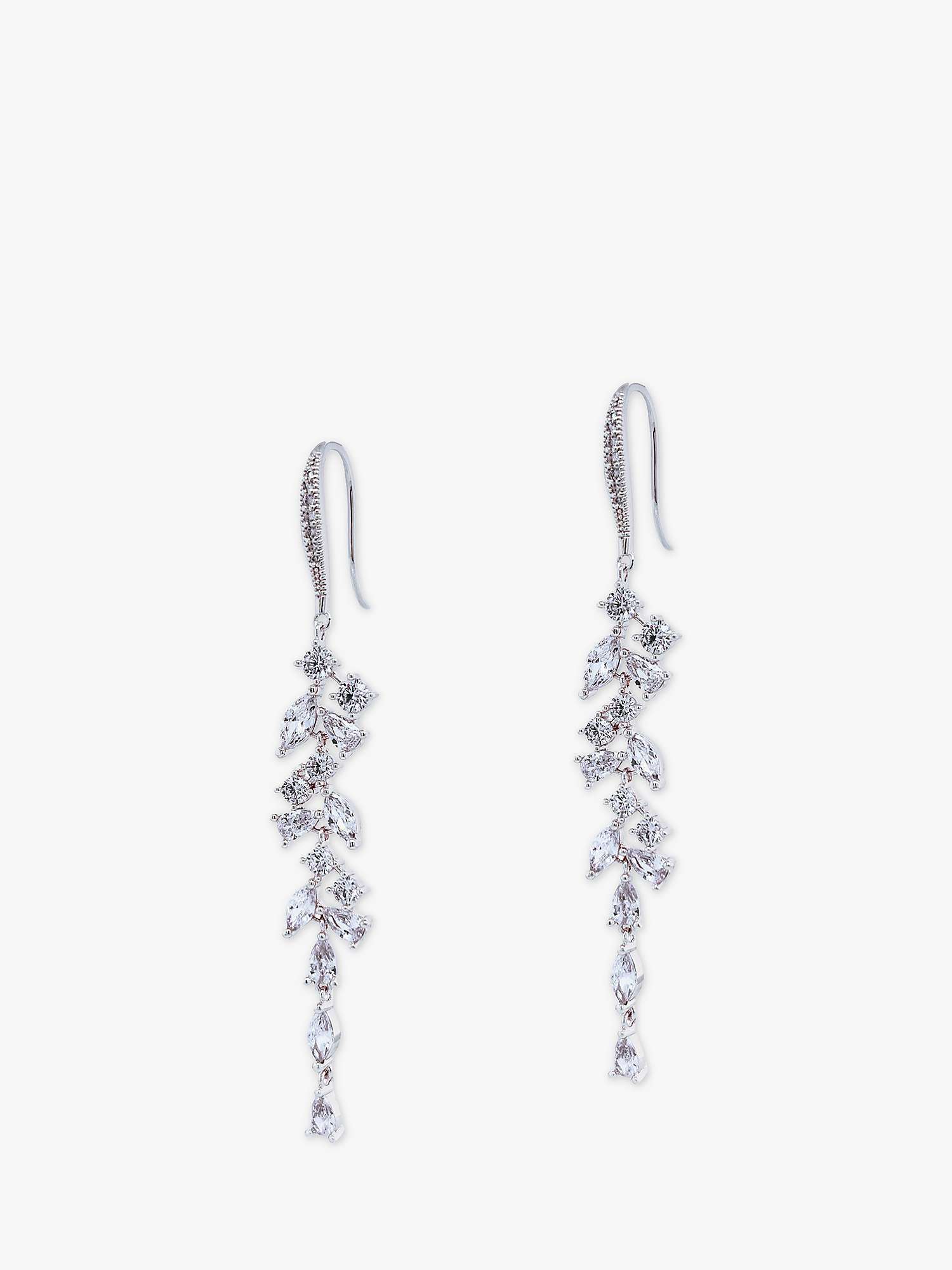 Buy Ivory & Co. Crystal Drop Hook Earrings, Silver Online at johnlewis.com