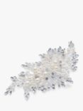 Ivory & Co. Crystal and Faux Pearl Cluster Hair Comb, Silver