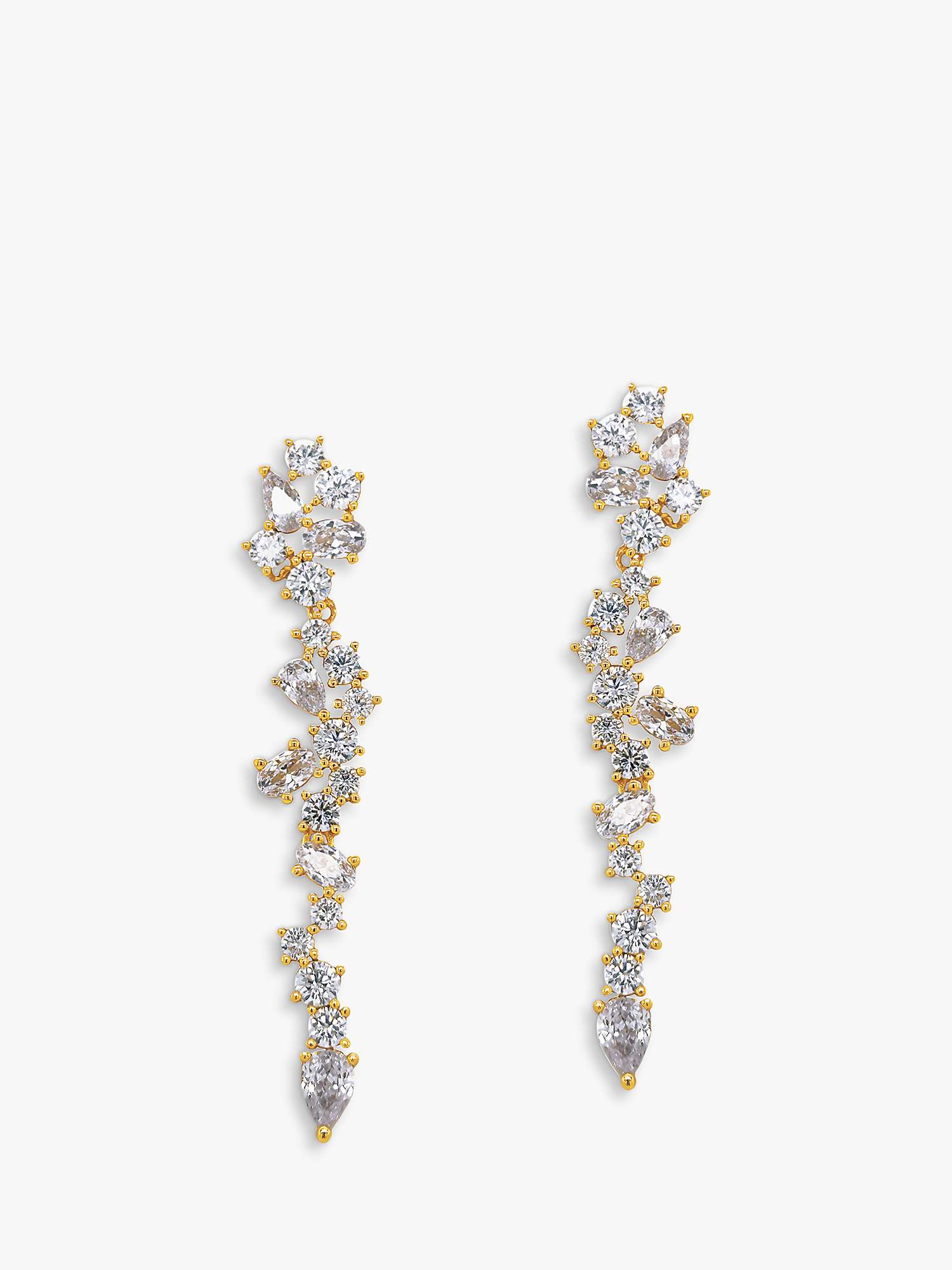 Buy Ivory & Co. Islington Crystal Drop Earrings, Gold Online at johnlewis.com