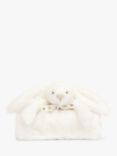Jellycat Bashful Luxe Bunny Luna Blankie, White