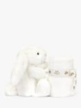 Jellycat Bashful Luxe Bunny Luna Soother, White