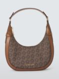 Michael Kors Preston Monogram Shoulder Bag, Brown/Acorn