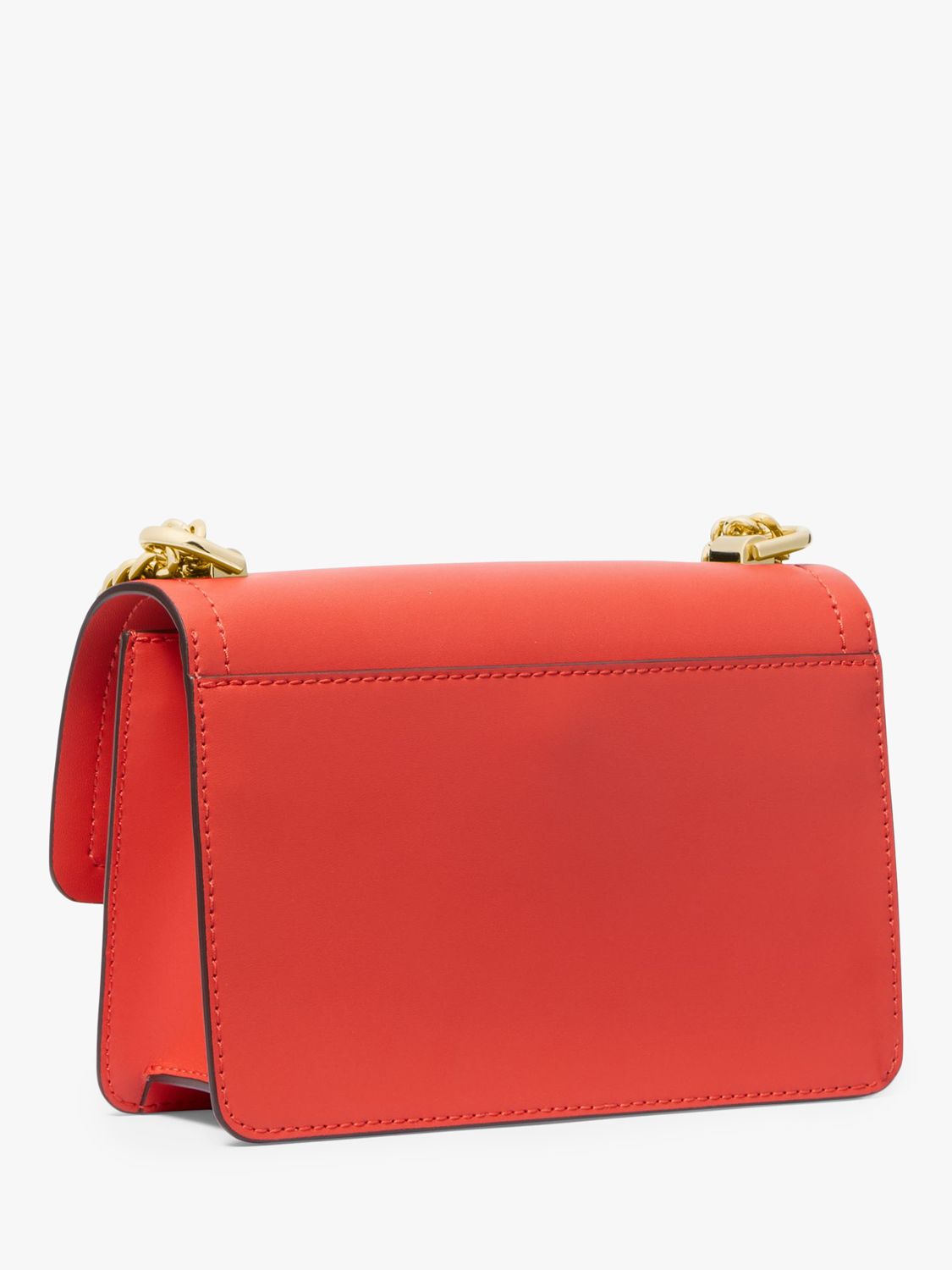 Michael Kors Heather Small Leather Cross Body Bag, Spiced Coral