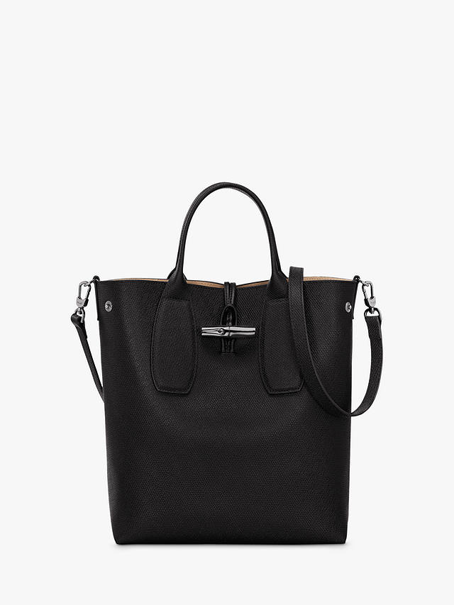 Longchamp Roseau Medium Crossbody Bag, Black