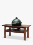 Big Green Egg Extra Large Egg BBQ & Mahogany Wood Table Bundle with ConvEGGtor & Cover