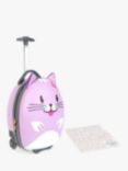 boppi Tiny Trekker Cat 2 Wheel Cabin Suitcase, 17L, Purple