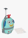 boppi Tiny Trekker Robot 2 Wheel Cabin Suitcase, 17L, Blue