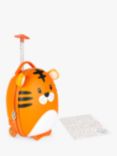 boppi Tiny Trekker Tiger 2 Wheel Cabin Suitcase, 17L, Orange