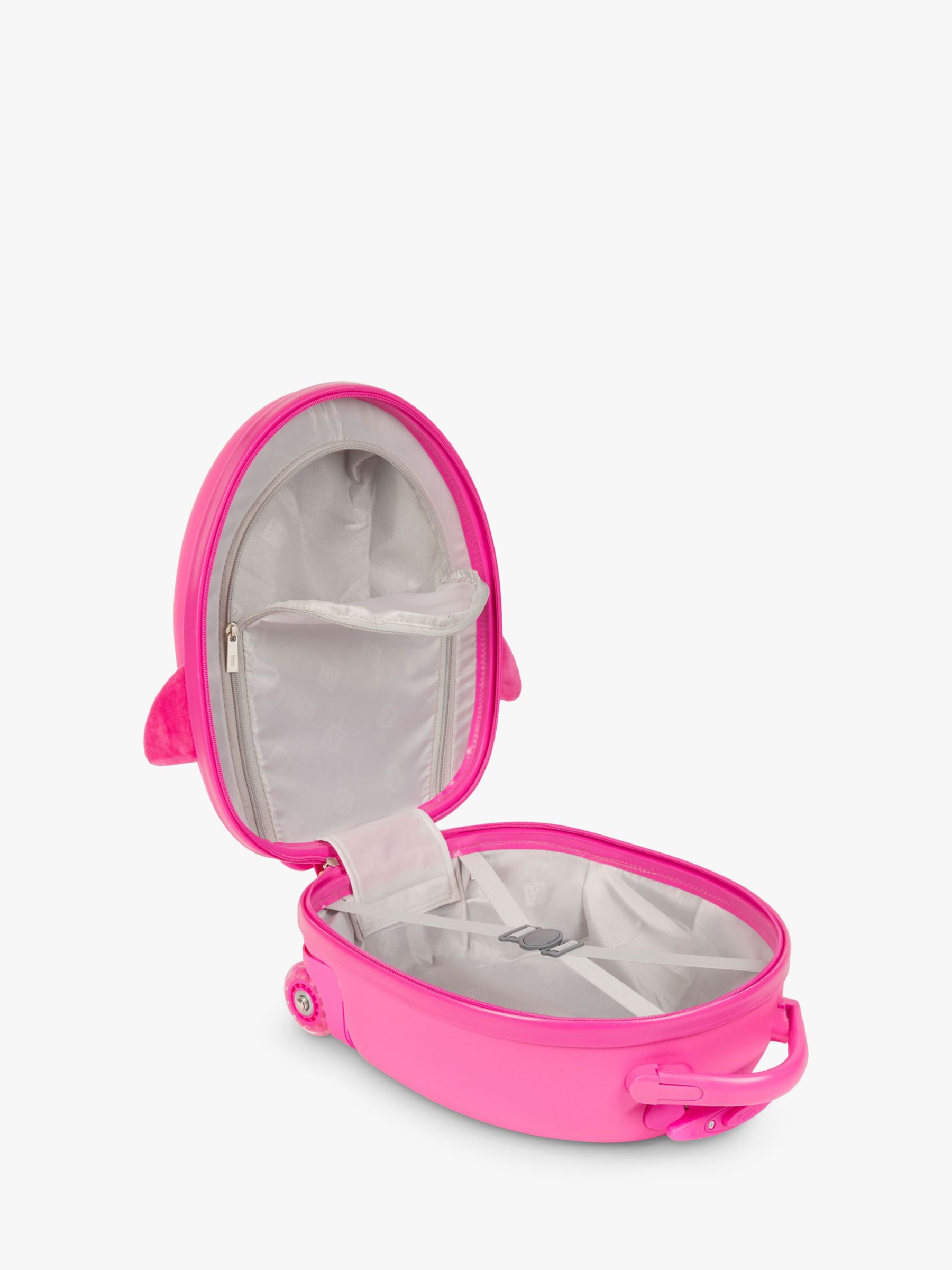 boppi Tiny Trekker Penguin 2 Wheel Cabin Suitcase, 17L, Pink