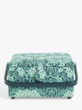 John Lewis William Morris Michaelmas Daisy Square Lid Sewing Basket, Teal