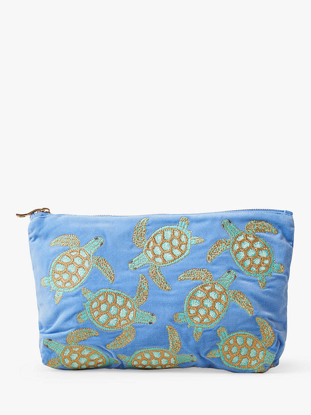 Elizabeth Scarlett Turtle Everyday Pouch Bag, Blue
